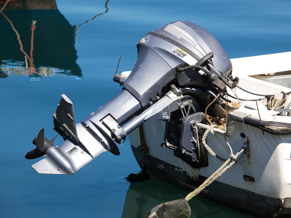 engine on a boat