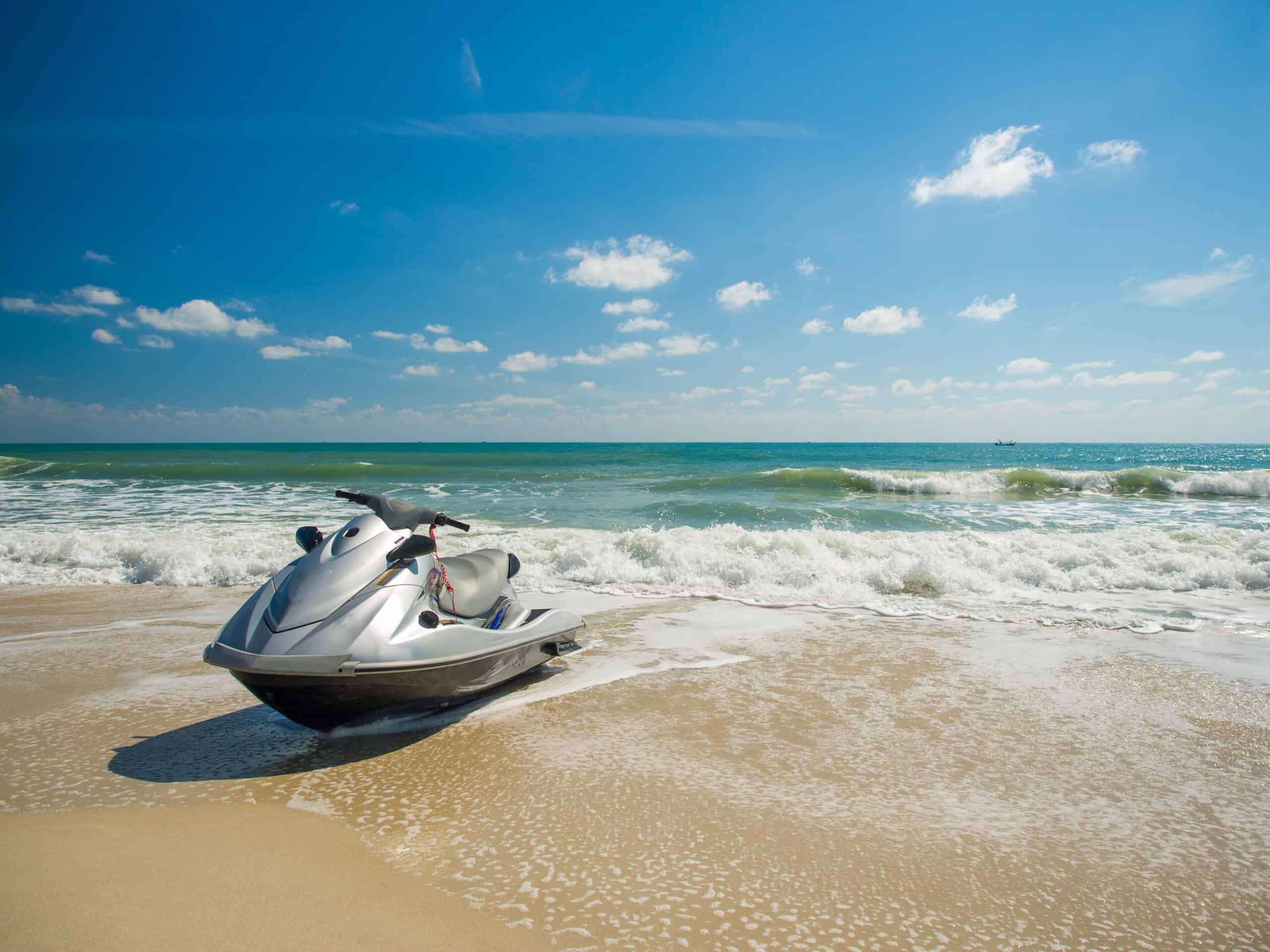 jetski on the beach